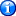 The image shows a blue circular information symbol. A white lowercase letter i is centered inside the circle. The symbol has a dark navy outer rim and lighter blue highlights.