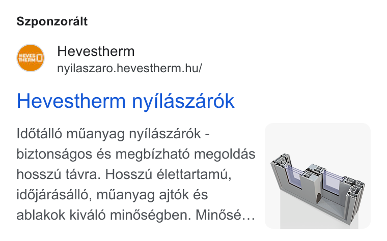 Hevestherm Hevesi-Hús KFT hirdetésének könyvtári kreatívképe