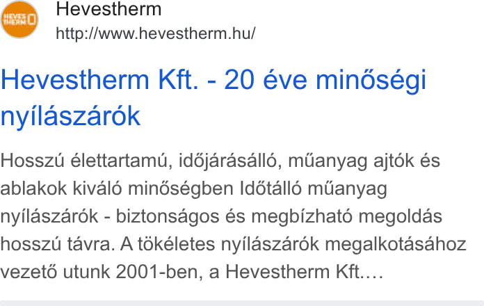 Hevestherm Hevesi-Hús KFT hirdetésének könyvtári kreatívképe