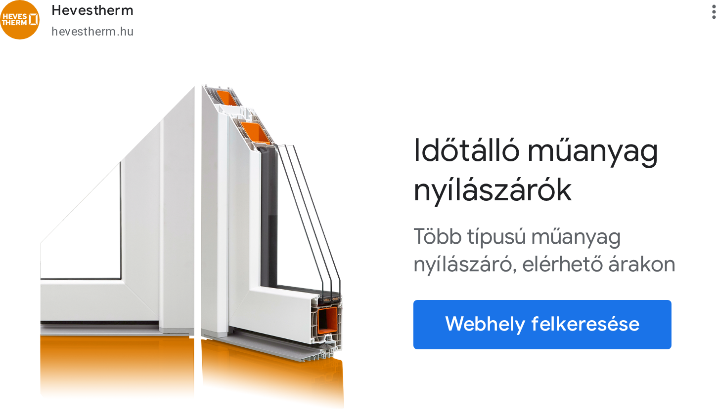 Hevestherm Hevesi-Hús KFT hirdetésének könyvtári kreatívképe