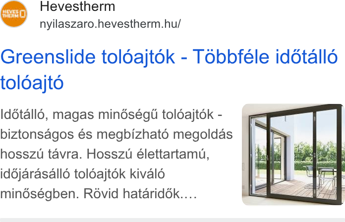 Hevestherm Hevesi-Hús KFT hirdetésének könyvtári kreatívképe