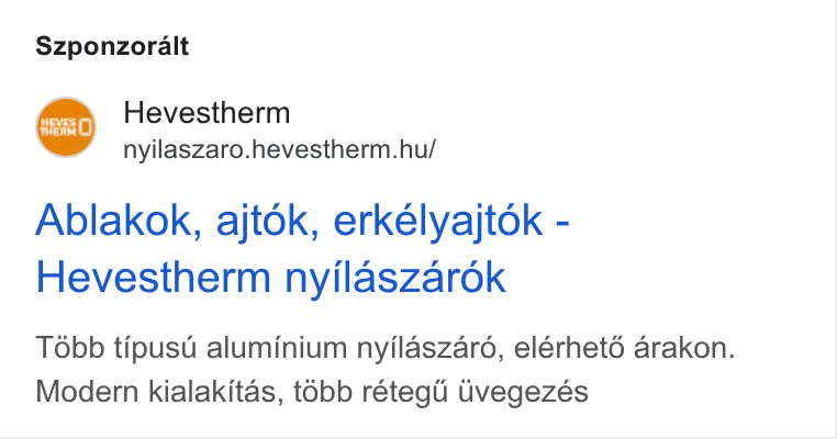 Hevestherm Hevesi-Hús KFT hirdetésének könyvtári kreatívképe