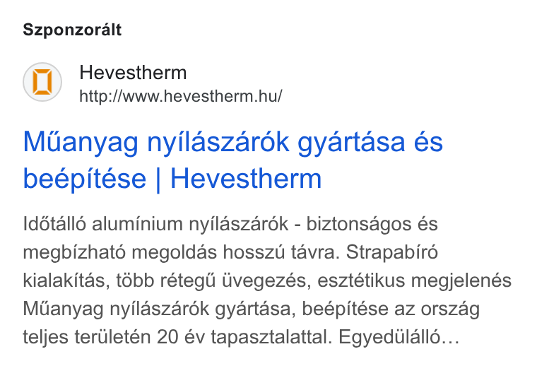 Hevestherm Hevesi-Hús KFT hirdetésének könyvtári kreatívképe