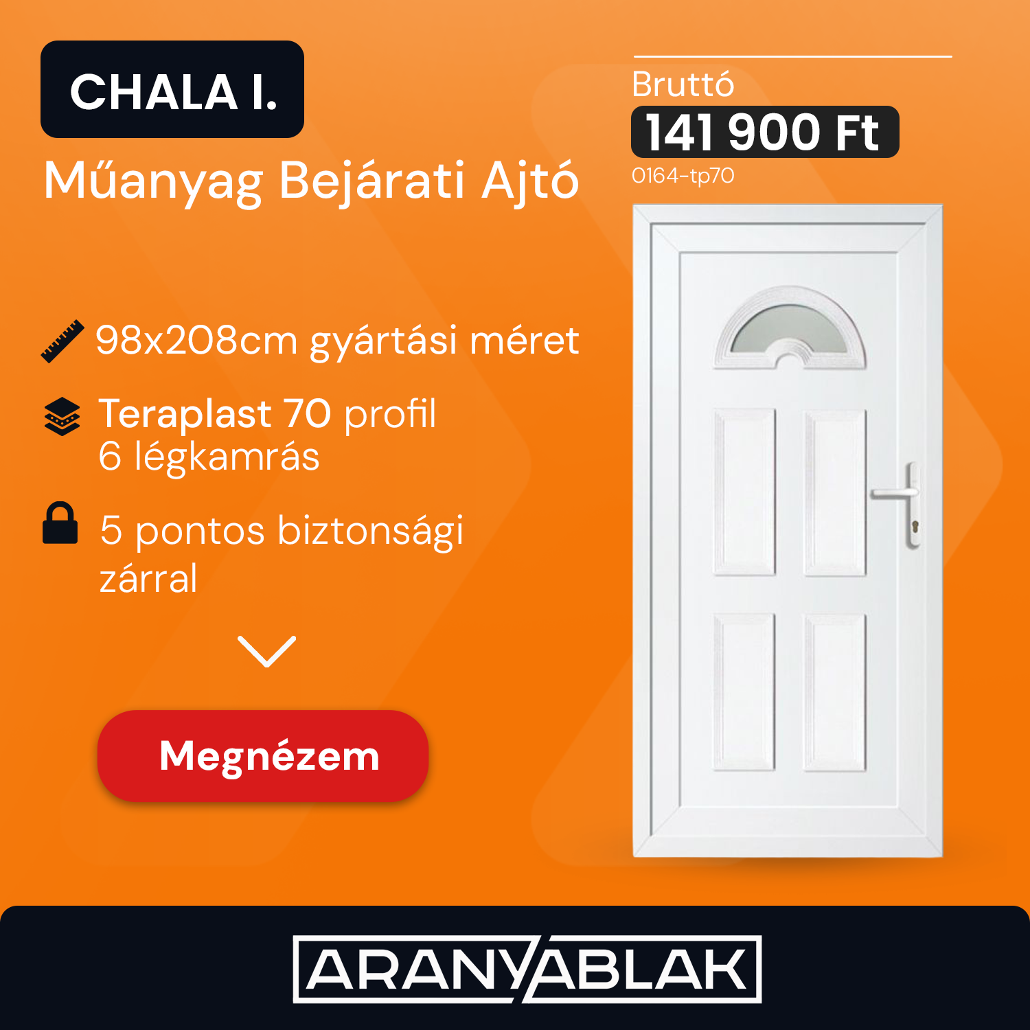 Aranyablak Kft. hirdetésének könyvtári kreatívképe