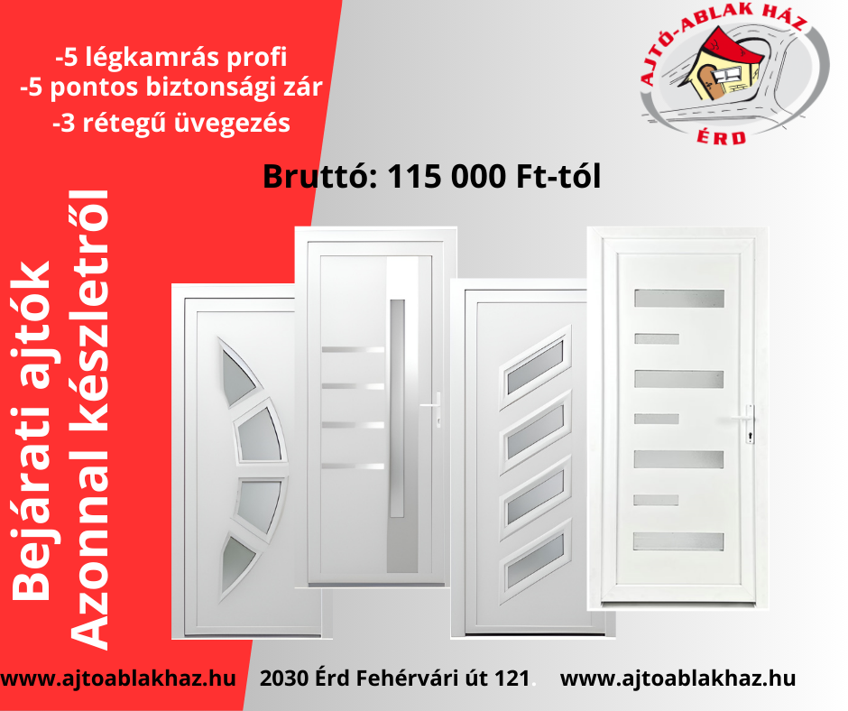 Ajtó-Ablak Ház hirdetésének könyvtári kreatívképe