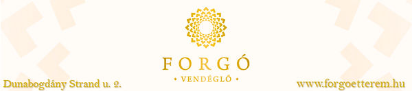 Forgó Vendéglő restaurant partner banner.