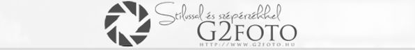 G2FOTO photography logo banner with camera-shutter icon.