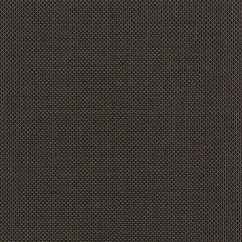 A dark brown-gray woven surface fills the image. A dense pattern of small rounded openings is visible across the material, with muted bronze and tan tones around them. The surface is evenly lit with slight texture variation.