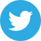 Twitter bird social media icon.