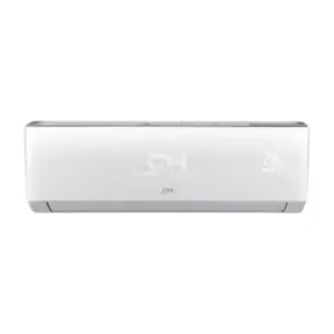 A white wall-mounted C&H indoor unit is shown front-on in a square thumbnail. The lower flap is slightly open and faint front-panel markings are visible near the center and right. The unit is isolated on a white background.