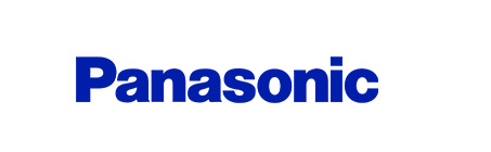 A dark blue “Panasonic” wordmark is centered on a plain white background. The letters are bold, sans-serif, and occupy most of the horizontal width. No other visible objects or text appear.