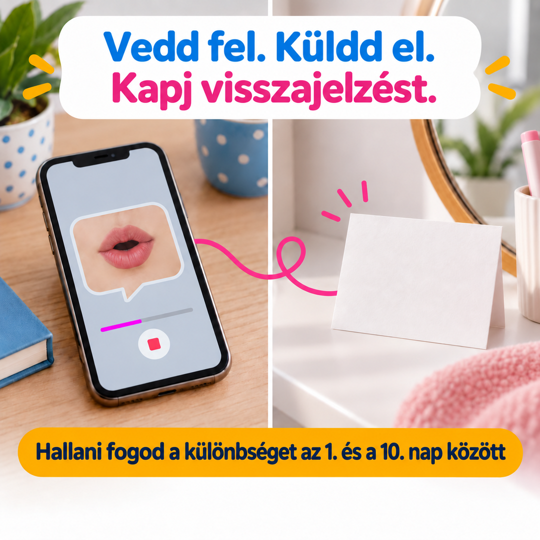 Vedd fel. Küldd el. Kapj visszajelzést. Hallani fogod a különbséget az 1. és a 10. nap között