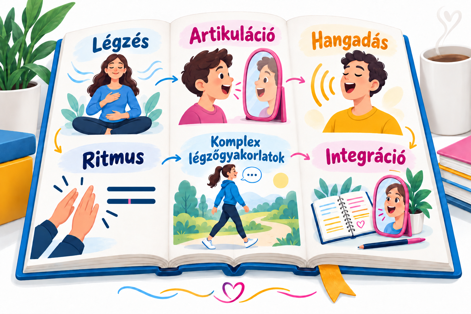 Illusztráció a napi gyakorlásról