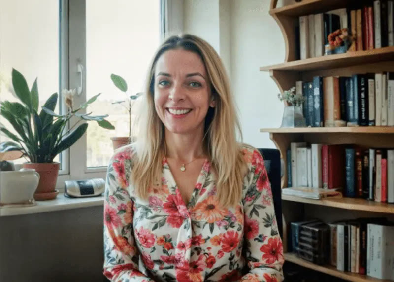 Nagy Rita Gréta logopédus a rendelőjében