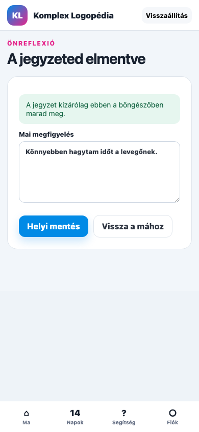 Jegyzet · mentve mobil nézet