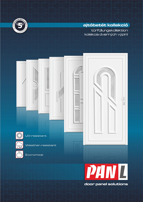 PANL door panel collection cover with white decorative door panels.
