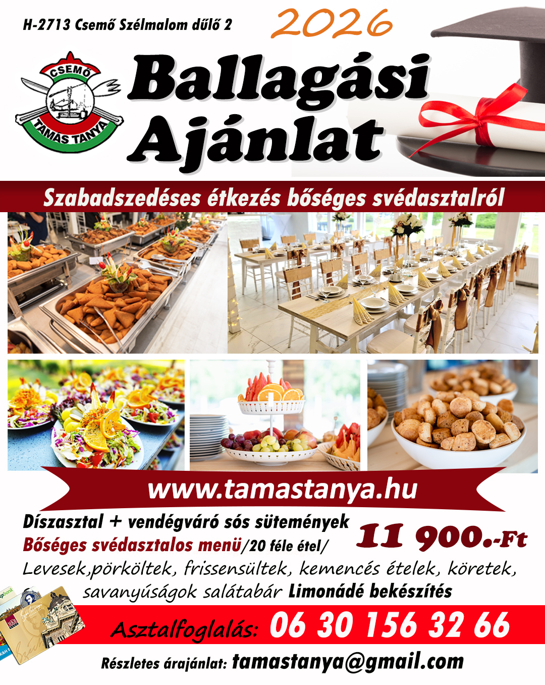 2026-os ballagási ajánlat plakátja.