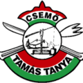 Tamás Tanya címerlogó Csemő és Tamás Tanya felirattal, szélmalom- és tanyai motívummal.