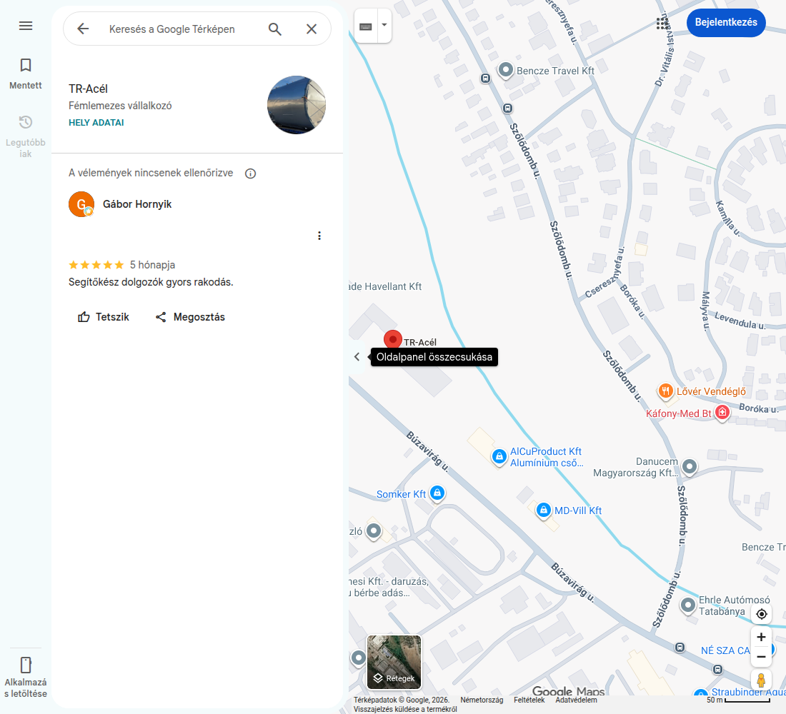 Valós Google vélemény a segítőkész rakodásról