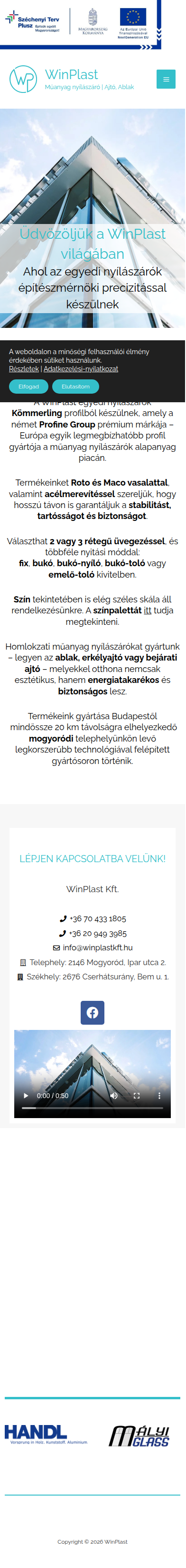 WinPlast eredeti főoldal 390 pixel