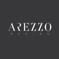 Arezzo Design logo on dark gray.