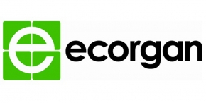Green ecorgan logo on white.