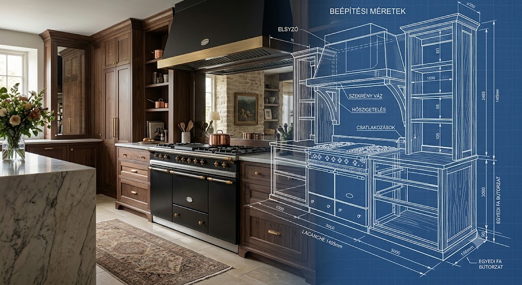 Stainless range kitchen with blue island.